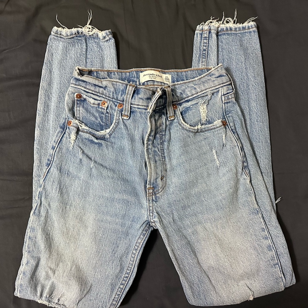 Abercrombie & Fitch Light Blue High Rise Jeans